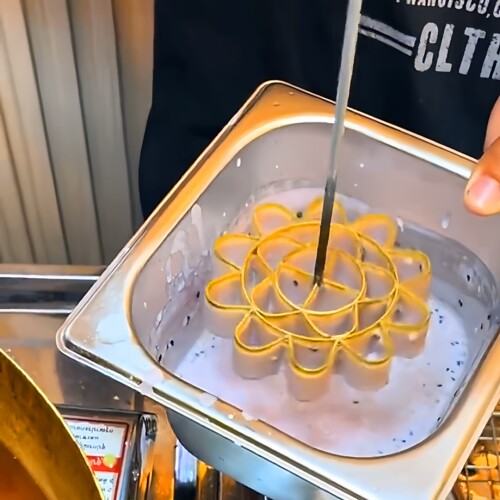 泰国傣族炸花蜂巢饼模具