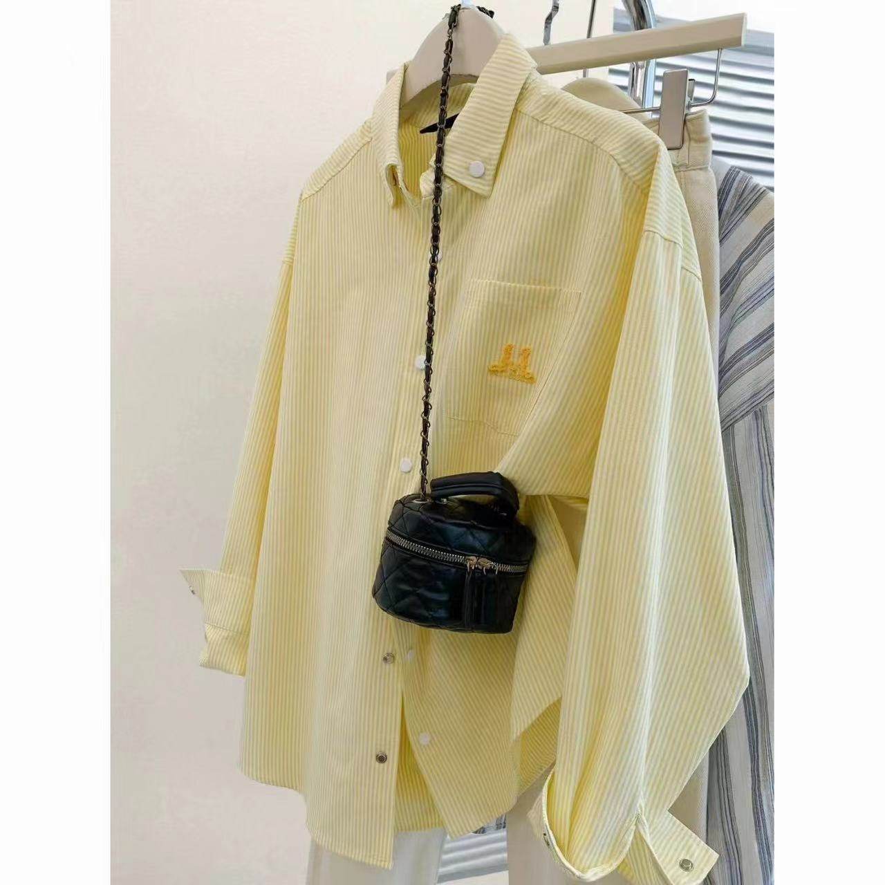 韩系外搭防晒长袖开衫女早秋新款小狗刺绣条纹宽松polo领衬衫衬衣,女装/女士精品,时尚套装,淘宝优惠券,粉丝福利购,淘宝优惠卷