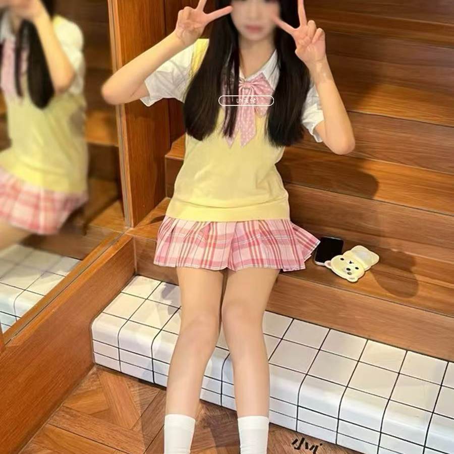 日系jk制服早秋校供套头学院马甲