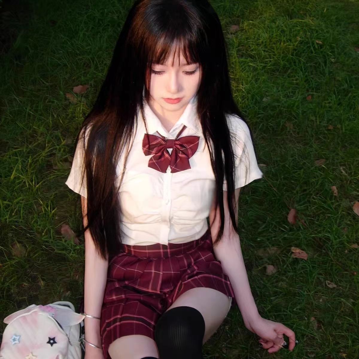 正版JK格裙制服原创套装春夏学院