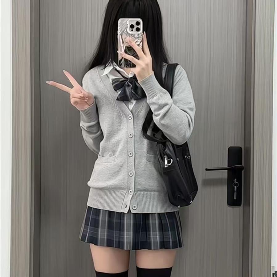 jk制服韩版外穿毛衣外套女