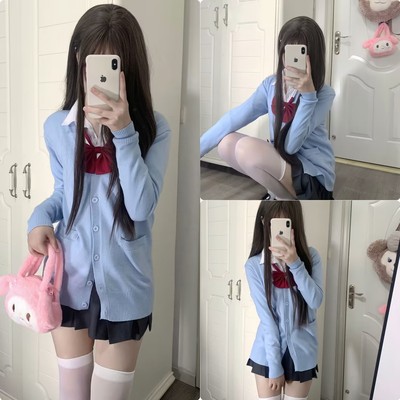 校供感深灰百搭长袖针织上衣