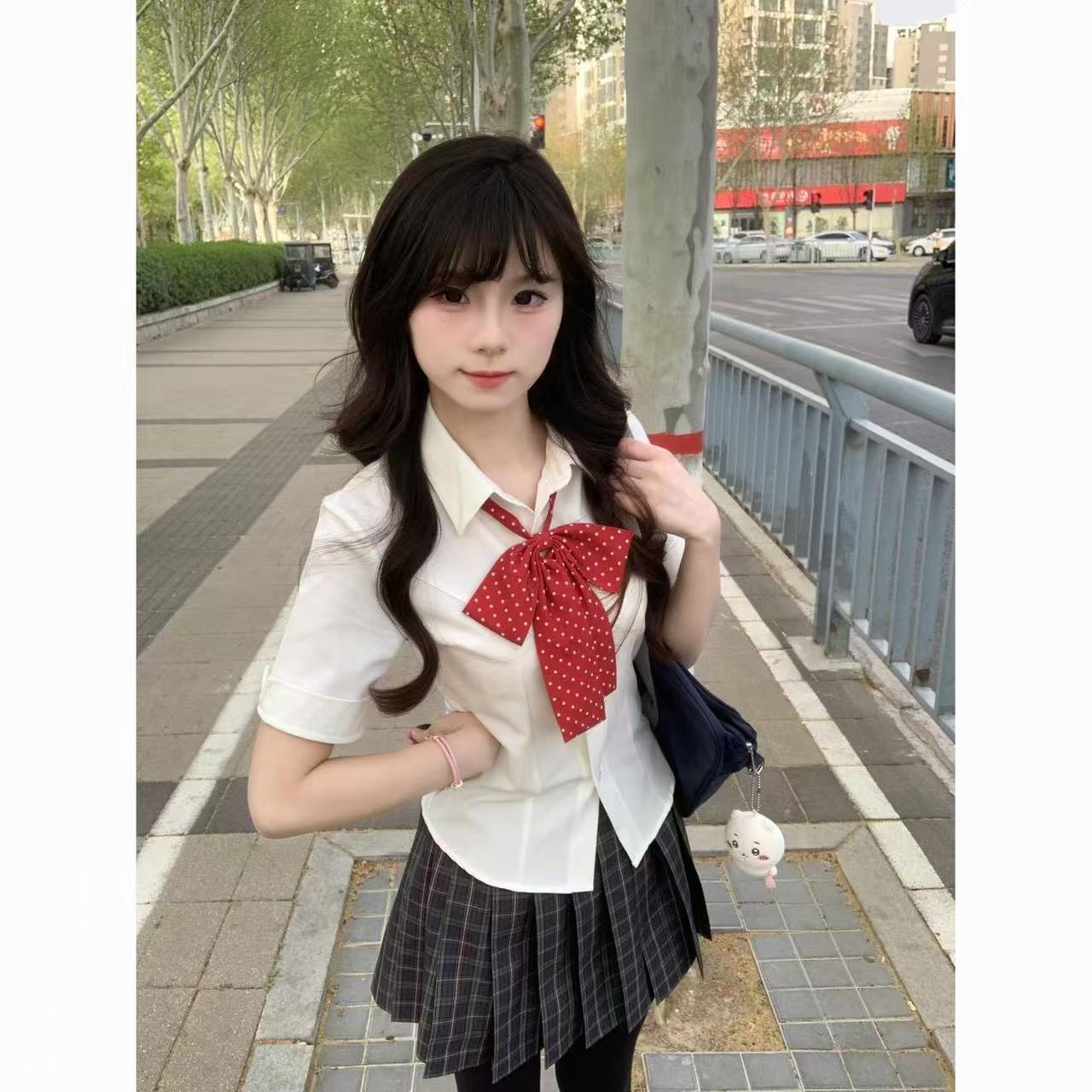 jk制服纯欲风收腰显瘦衬衫短袖