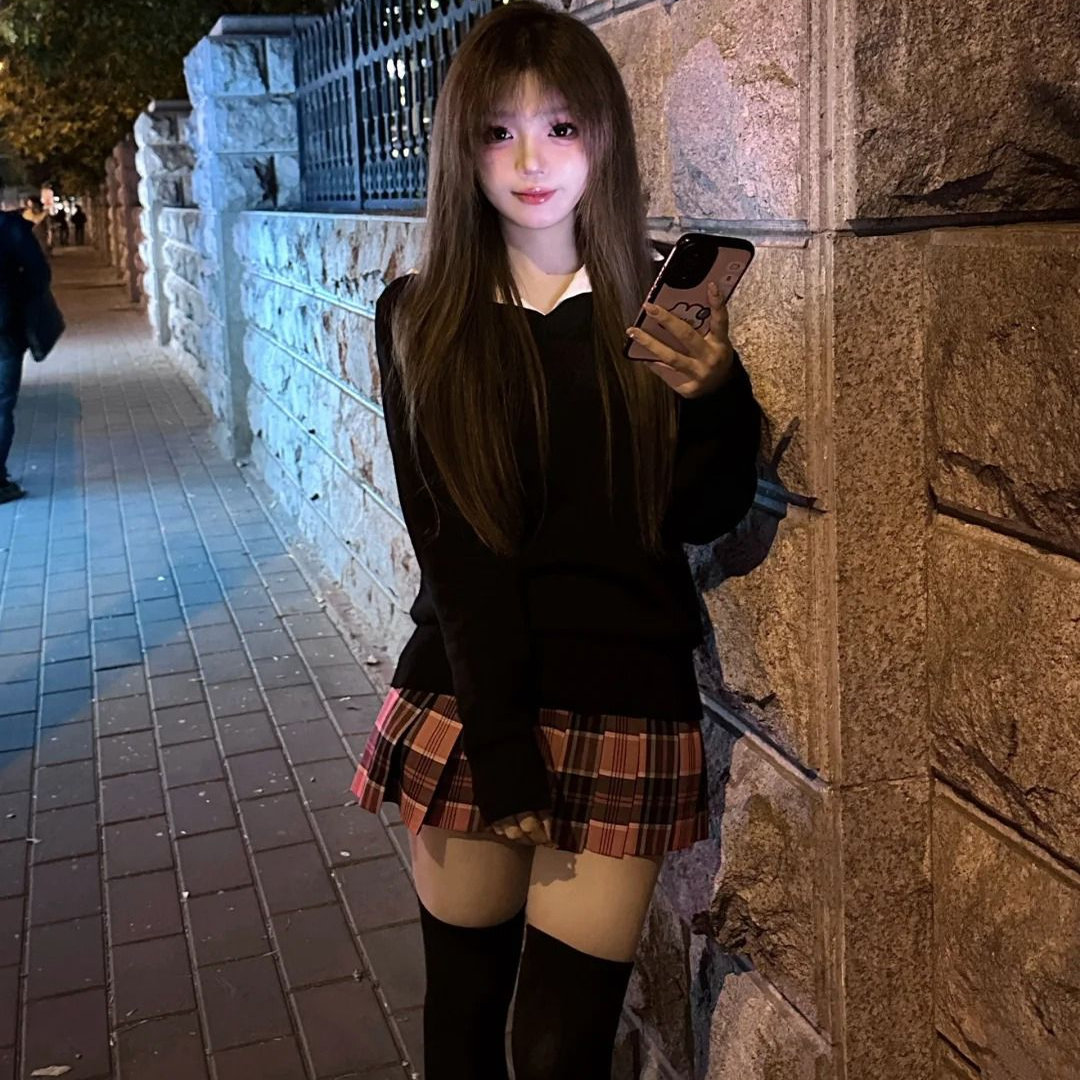 日系制服学院毛衣套装小玫格裙