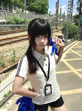 夏季翻领波点短袖体操服套装