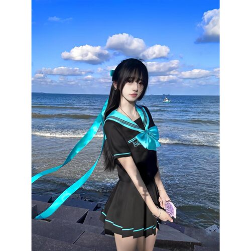 夏季日系JK水手服短袖学院风套装