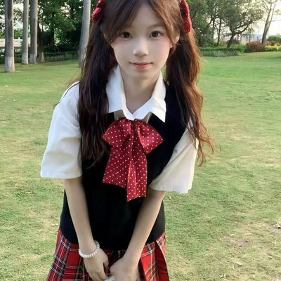 日系原创JK制服软妹新年春季套装