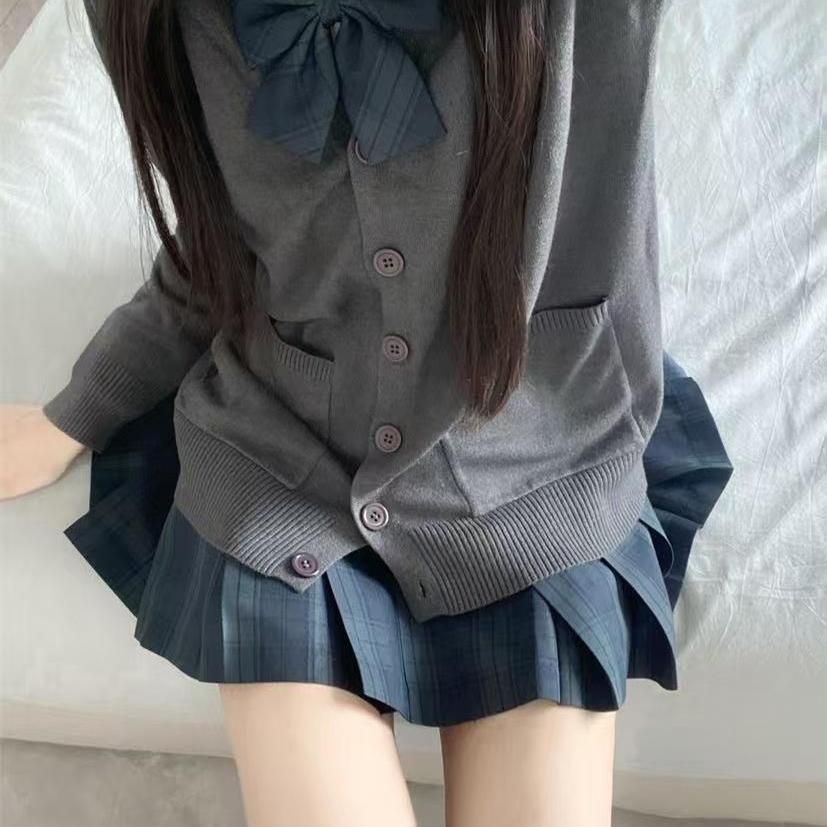 学院风jk制服裙正版日系校供感格裙高腰半身裙女生短格裙制服套装