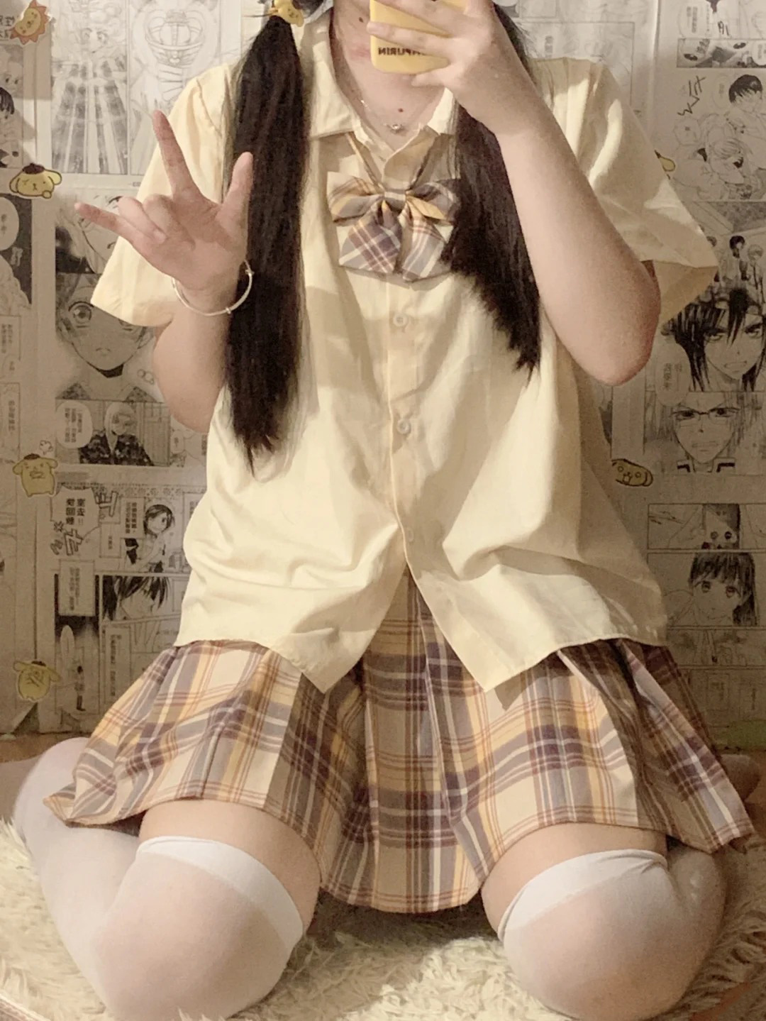 宽松百搭甜妹jk娃娃领新款衬衣