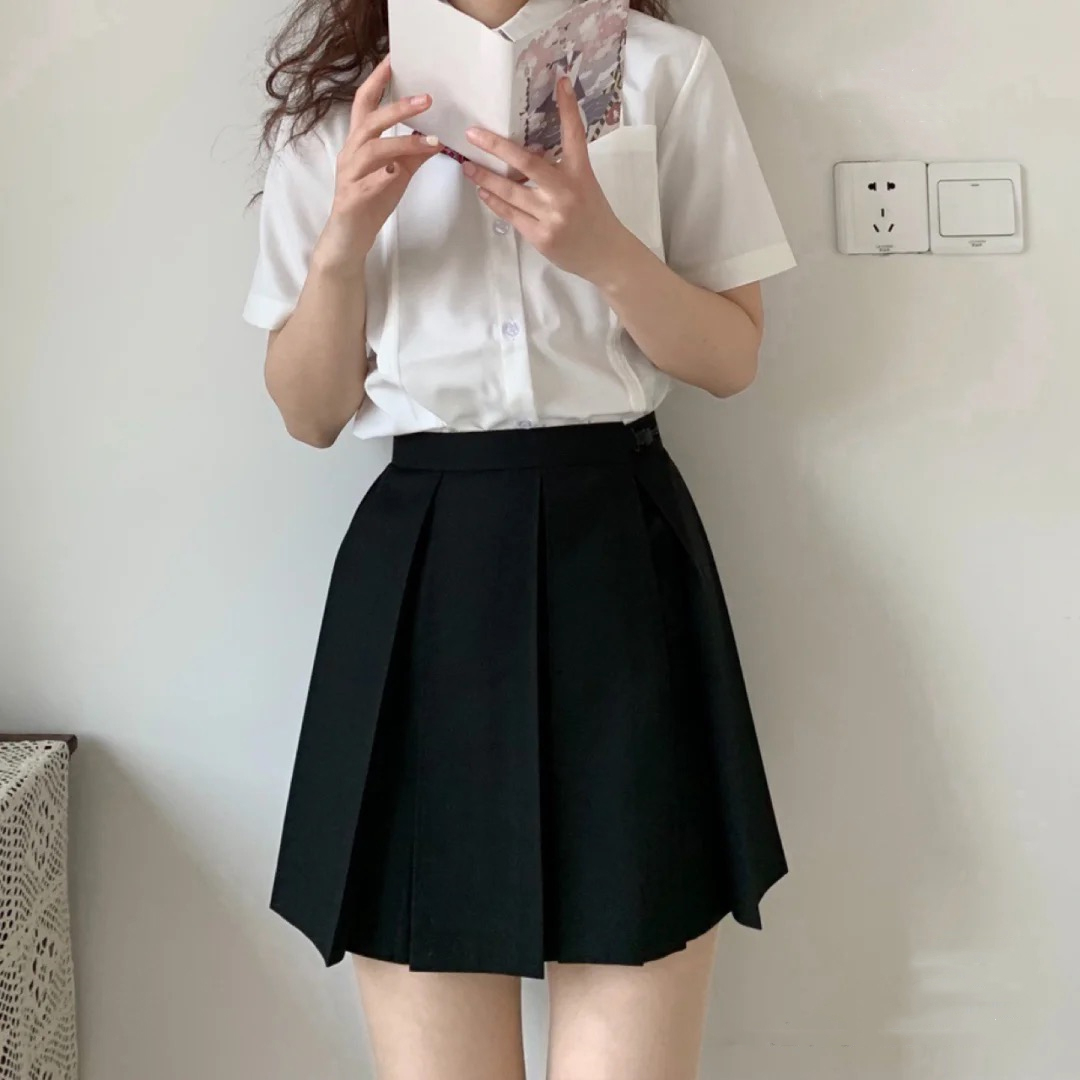 学院风学生jk制服女夏套装洋气