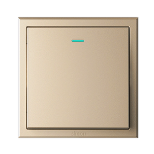 西蒙官方旗舰店开关插座面板86型E3系列香槟金色五孔开关家用暗装