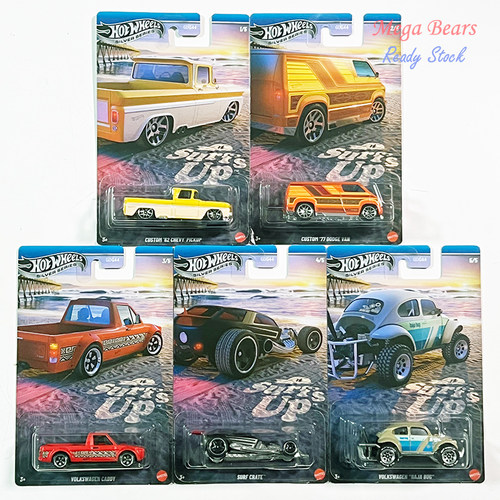Hot Wheels 风火轮 银标系列 冲浪季节套 合金小车模型玩具 GDG44