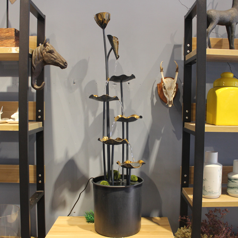 水乡故事流水摆件大型落地客厅喷泉工艺品室内铁艺装饰水景加湿器|msdalam kategori Aksesori rumah, hiasan - dari Buy2taobao.com untuk memberikan perkhidmatan ejen Taobao profesional membeli