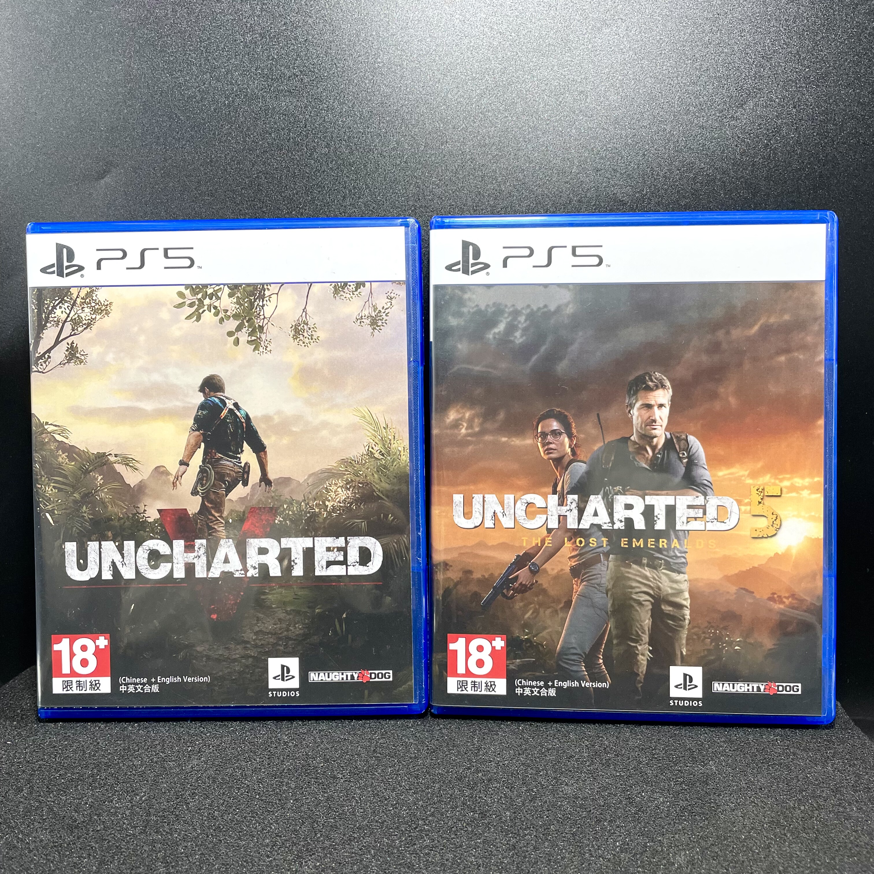 PS5国产包装盒 神秘海域5 自印封面 没有光盘 仅空盒 不能玩游戏