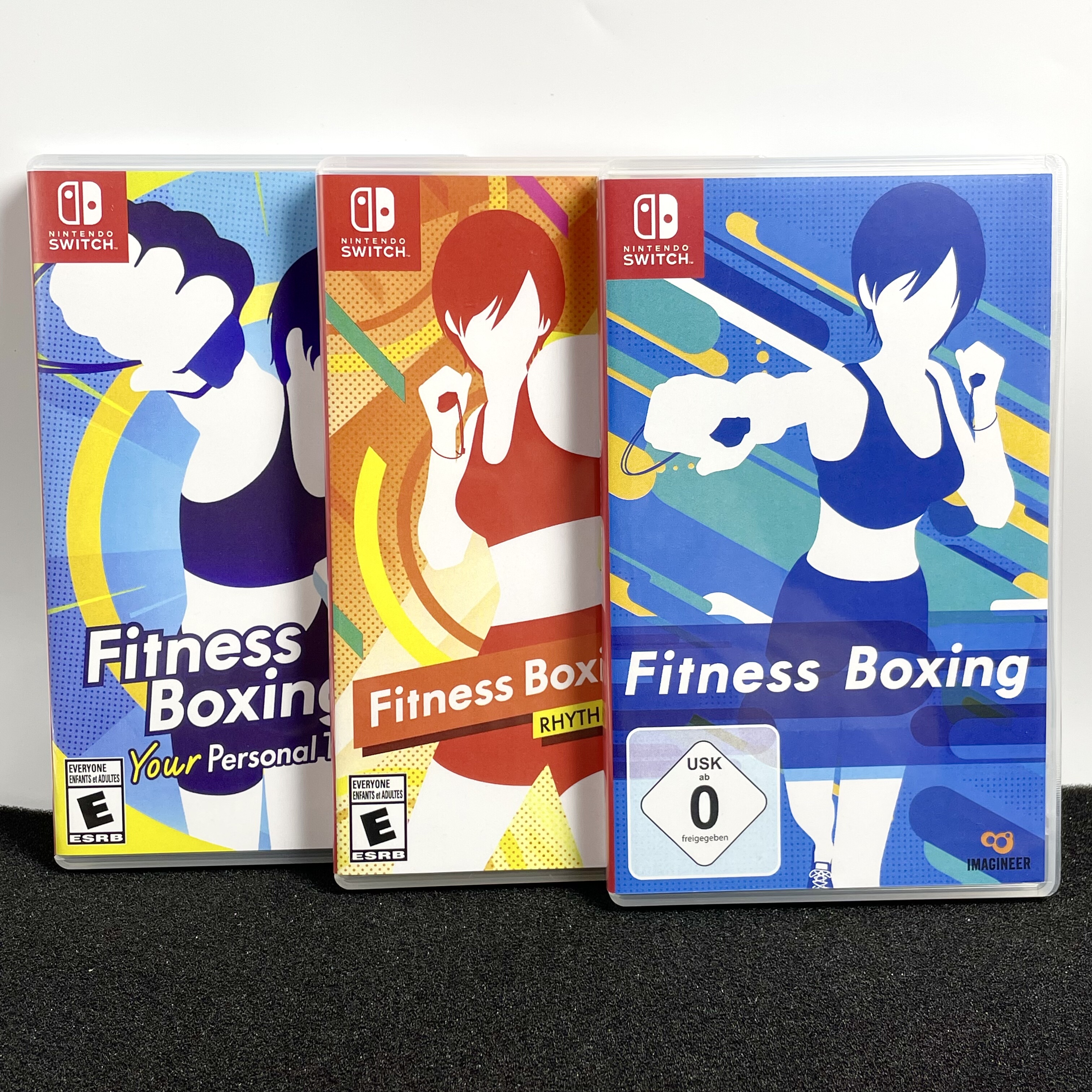 Switch ns国产包装盒 有氧拳击1/2/3系列 自印封面 没有卡带 空盒