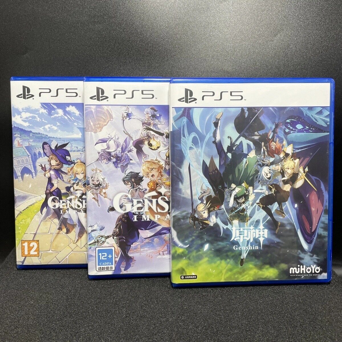 PS5国产包装盒 原神 Genshin Impact 自印封面 没有光盘 仅空盒