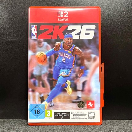 Switch2 ns2包装盒 NBA2K26 美国篮球2026 自制封面 无卡带 空盒
