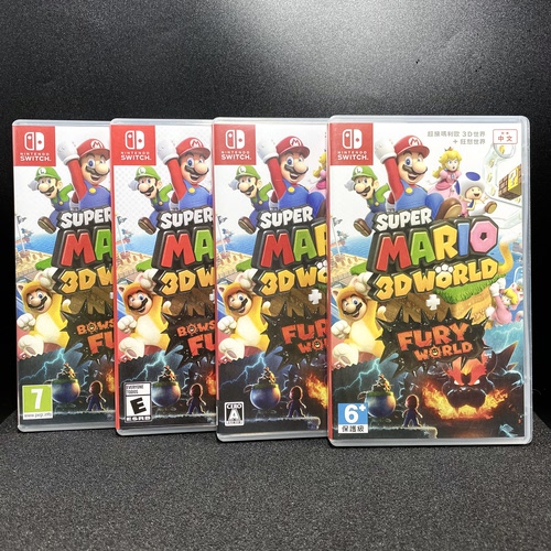 Switch ns国产空盒 马里奥3D世界 库巴狂怒 自印封面 没有卡带
