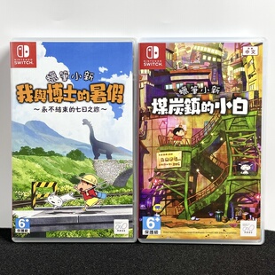 Switch ns国产空盒 蜡笔小新煤炭镇的小白/我与博士的暑假 无卡带