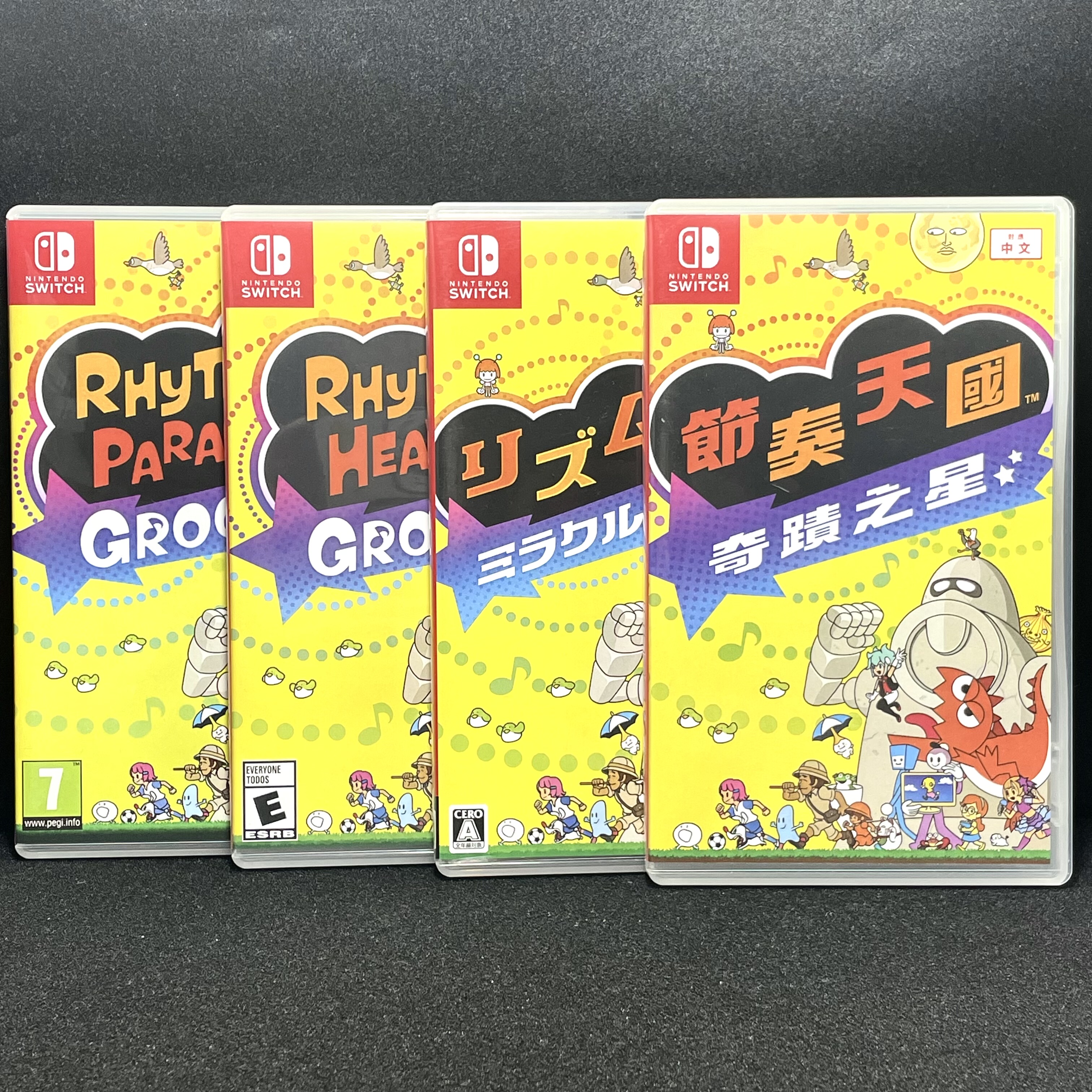 Switch ns国产包装盒 节奏天国 奇迹之星 自印封面 没有卡带 空盒