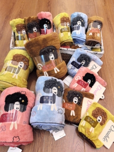 双利新款炸毛小狗干发帽毛巾浴巾浴裙浴袍珊瑚绒柔软超强吸水成人