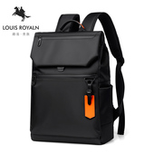 路易贵族休闲双肩包男韩版 电脑包潮背包大容量旅行出差包学生书包