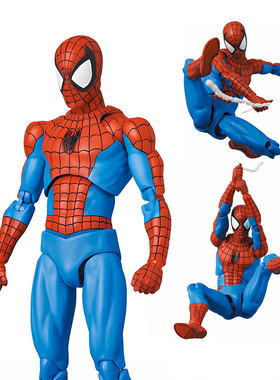CT厂MAF185经典漫画蜘蛛侠红蓝战衣关节可动手办玩具模型生日礼物