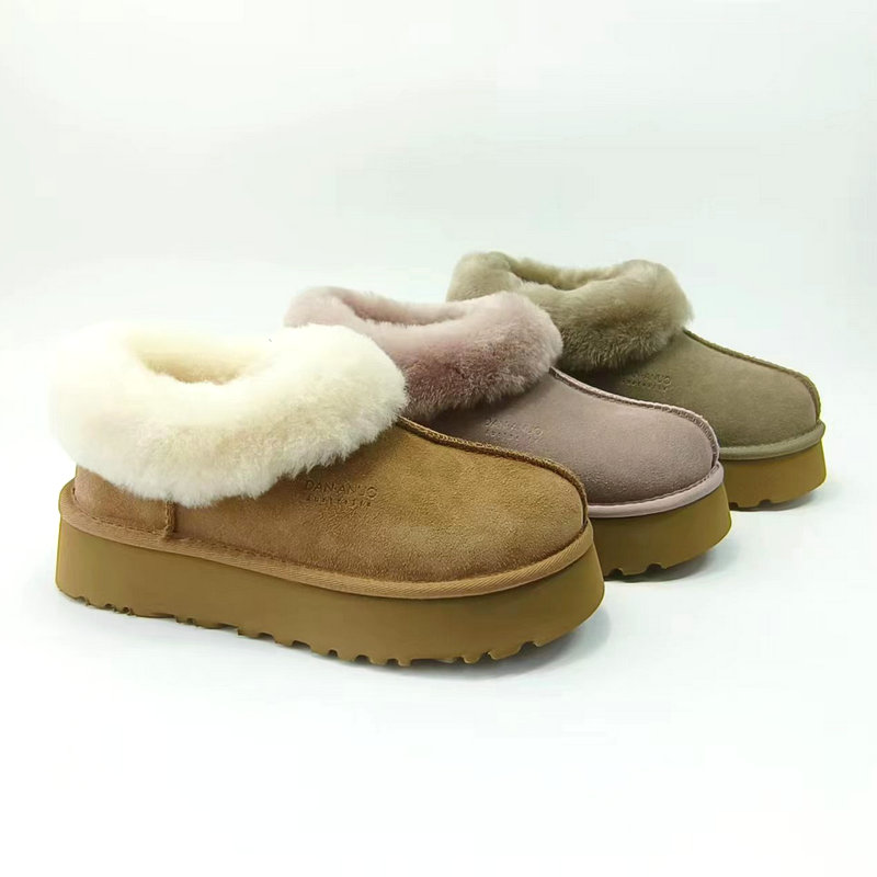 雪地靴冬季包跟真羊皮毛一体男女