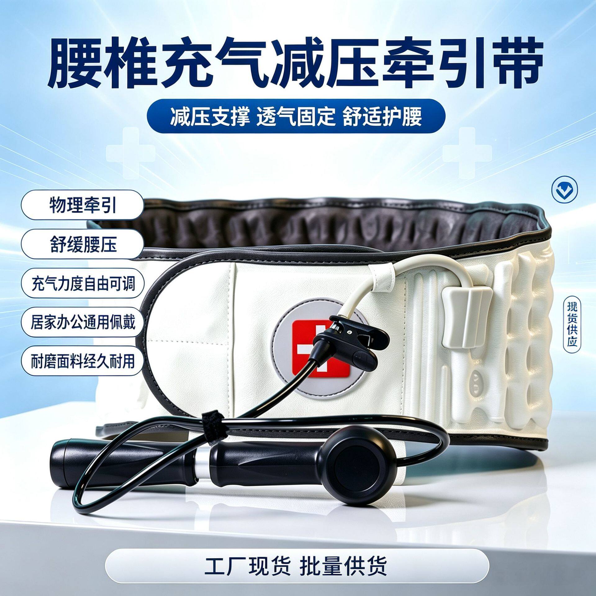 腰医绅腰椎充气护腰带减压支撑