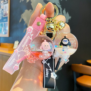 蛋仔派对棒棒糖流沙瓶钥匙扣可爱玩偶书包公仔小挂件汽车钥匙链