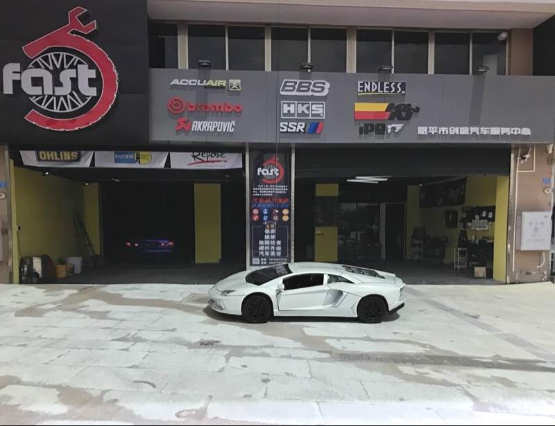 4s店修车厂建筑场景模型