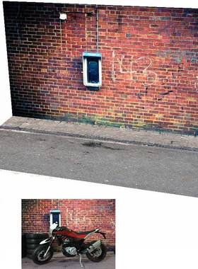 1比12寸 1比8 1比6 红色砖墙 SWAT娃娃女兵人偶车模汽车场景模型