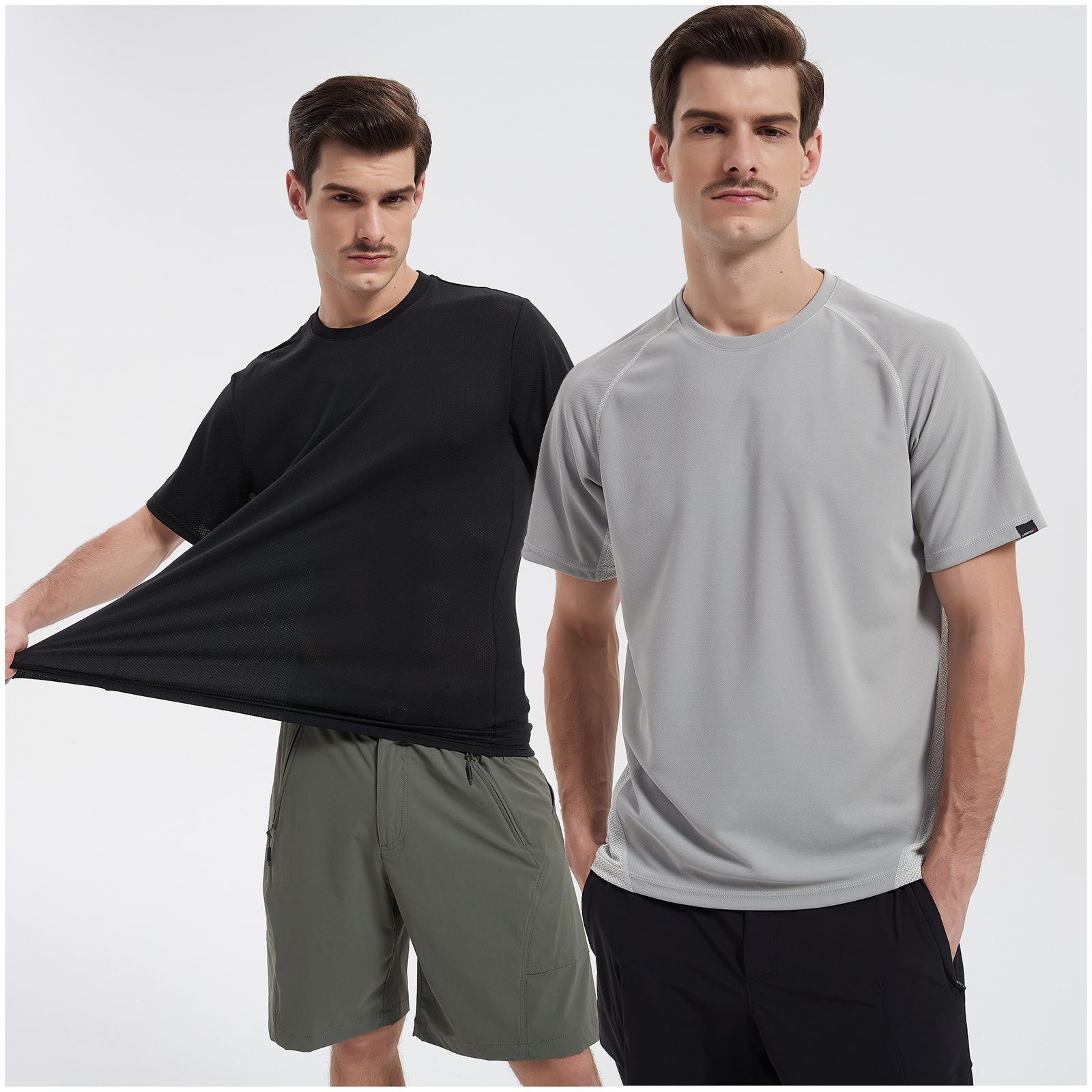 弹道猫 速干蛇皮短袖男女运动跑步上衣健身吸湿排汗高端透气T恤