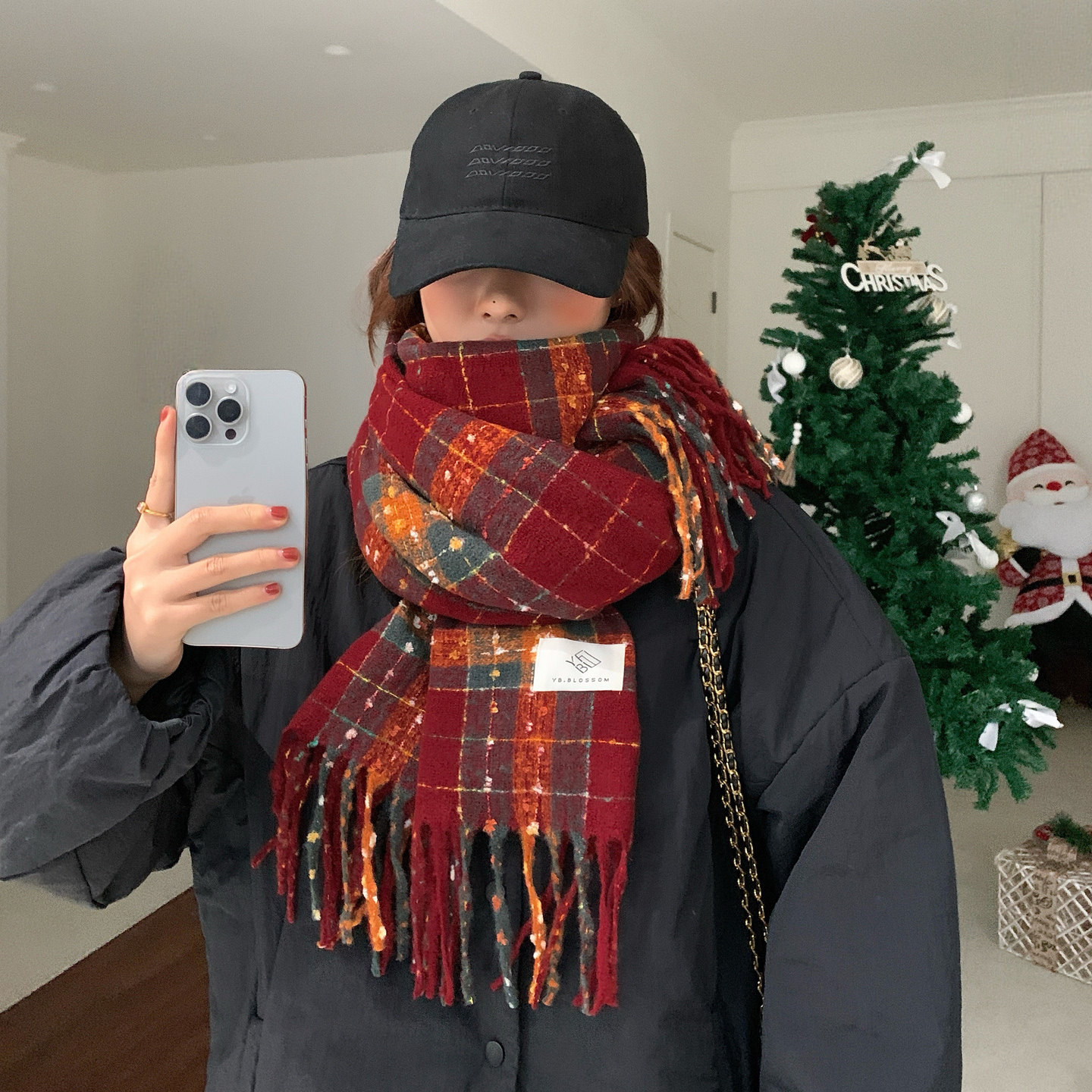 红色围巾女冬季2026新款女生韩系氛围感浆果星星女士礼物高级感潮,服饰配件/皮带/帽子/围巾,围巾/丝巾/披肩,淘宝优惠券,粉丝福利购,淘宝优惠卷