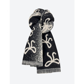 围巾女款 百搭渐变蝴蝶结女士围脖 高级感保暖加厚时尚 2025新款 冬季