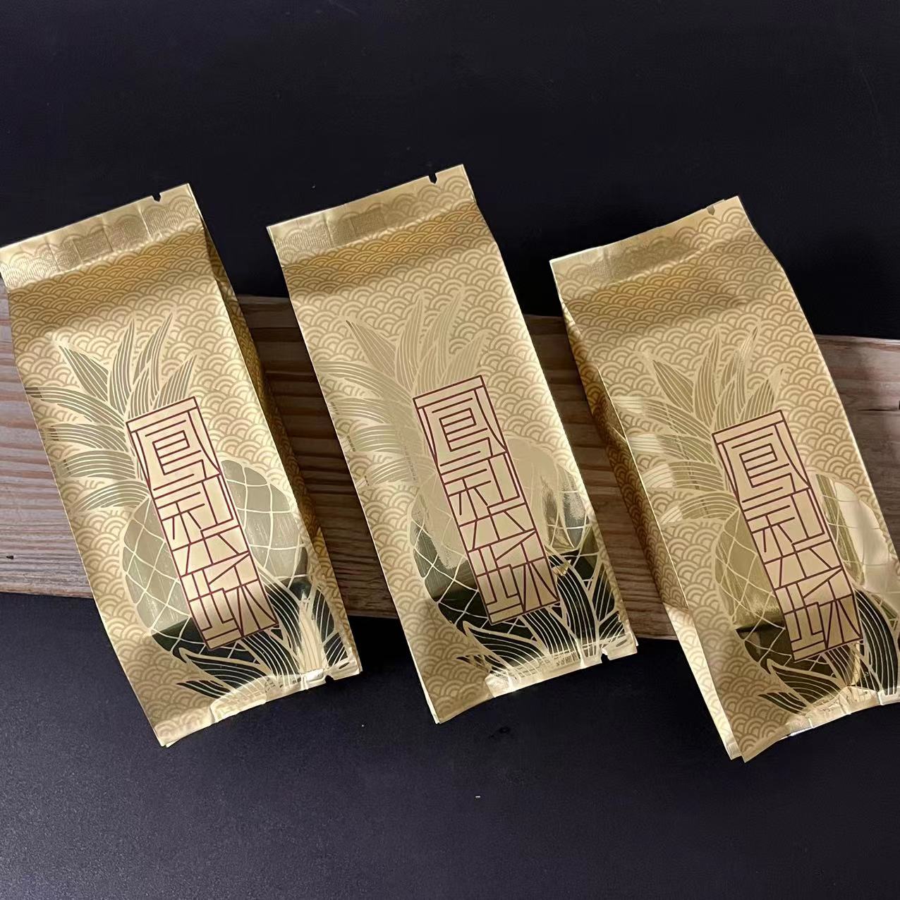 新款设计奢华台湾凤梨酥包装袋 手作伴手礼镀铝膜袋 新年零食袋子