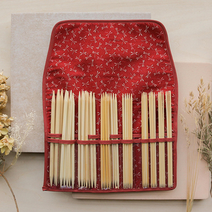 日本KA seeknit进口毛线棒针双尖短头毛线针11付套装编织DIY手工