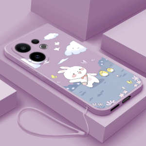 适用vivos30手机壳新款S30Promini液态硅胶超薄软壳女viv0S3O高级镜头全包防摔VIVO卡通时尚保护套可爱兔子云