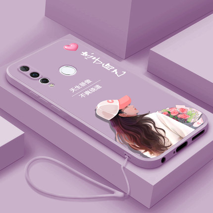 适用华为nova4手机壳新款nova4E液态硅胶软壳女款潮nova3e镜头全包防摔3i个性创意2s网红高级保护套骄傲女孩
