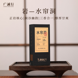 广诚行山岩匠藏水帘洞肉桂武夷山岩茶正岩大红袍乌龙茶叶送礼盒装