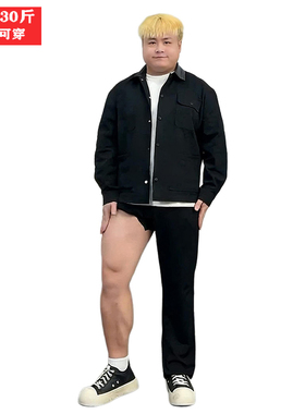 柳叶弯刀黑色牛仔裤男款春秋cleanfit腿粗屁股大显瘦大码微喇裤子