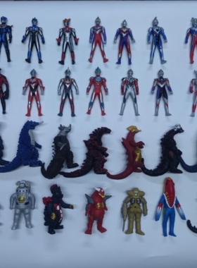 （春节正常发货）正版灵动创想11cm可动人偶奥特曼怪兽软胶无包装