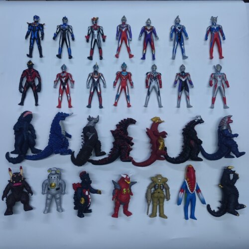 （春节正常发货）正版灵动创想11cm可动人偶奥特曼怪兽软胶无包装