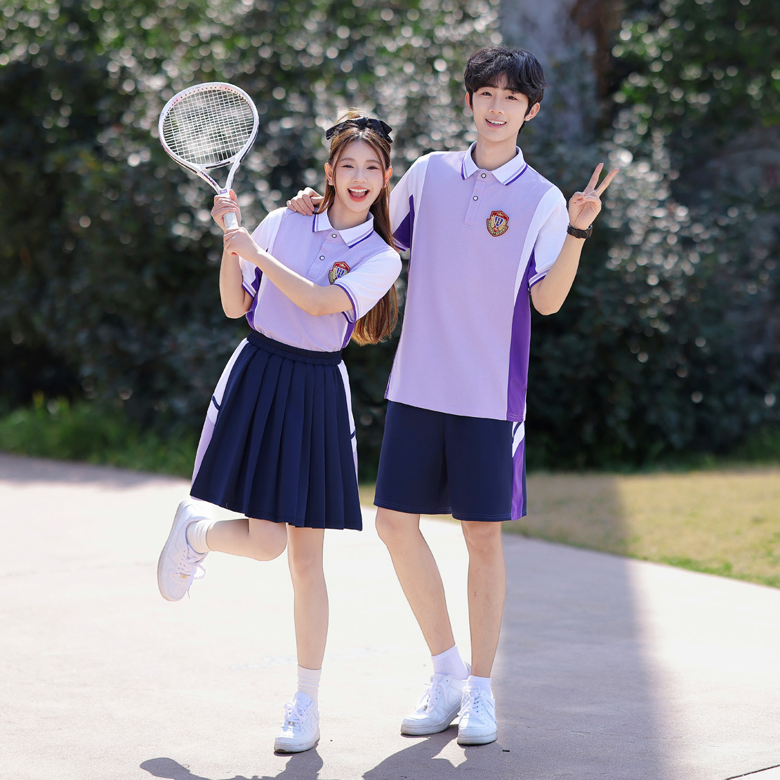 夏季学院风毕业班服套装