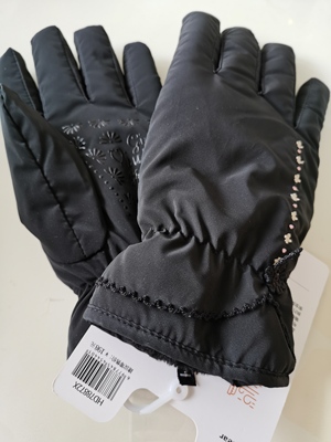 虹蝶羽丝绒保暖加绒手套女士时尚休闲保暖手套180码偏大HD78872