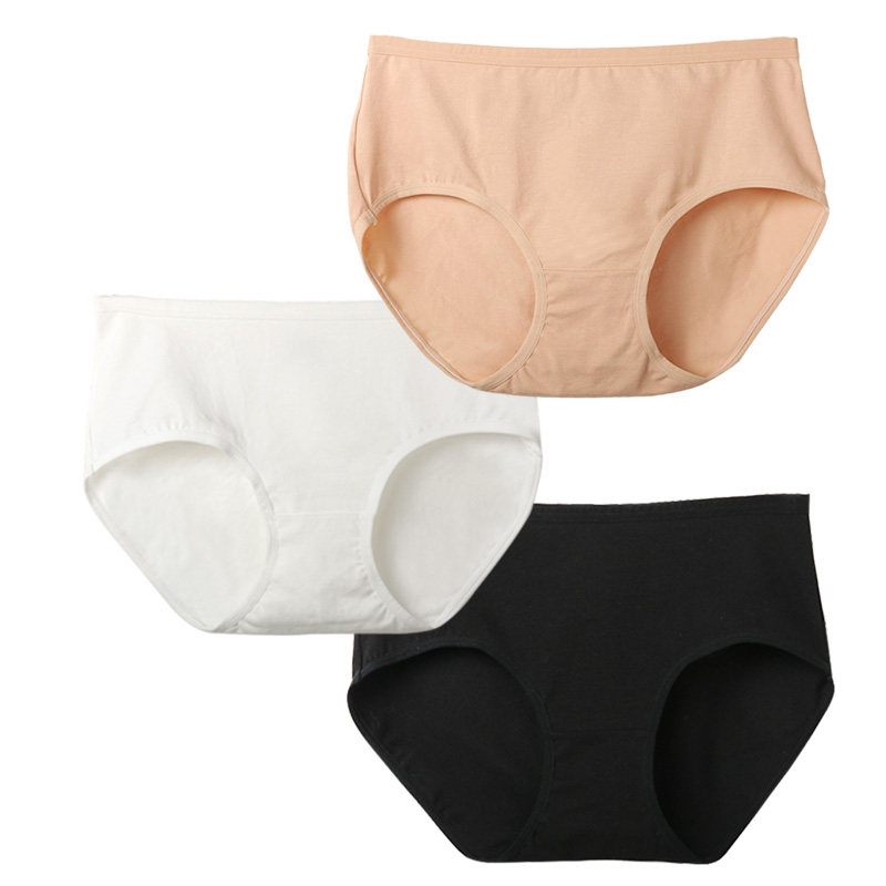女内裤中腰加大码纯棉200斤胖mm
