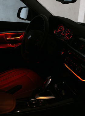 适用于宝马F底盘3系F30F35/4系F32F36M3M4 LED中控U型氛围灯改装