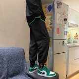 2025秋季新款韩版潮流学动束脚裤潮牌ins港风阔腿卫裤K099-P30，男装休闲裤，星座1703A-1