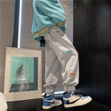 2025秋季新款卫裤男ins束脚运动裤子宽松韩版百搭休闲裤K145-P30，男装休闲裤，星座1703A-1