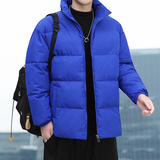2025冬季新款棉衣男外套纯色立领宽松时尚加厚保暖棉服MY9688-P55，男装棉衣，星座1703A-1